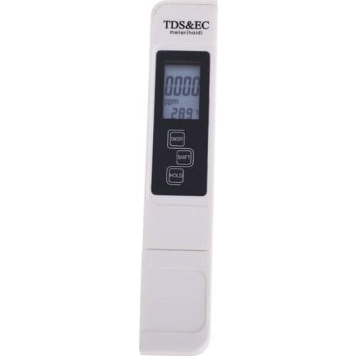 Digital TDS EC Meter Temperature Tester Pen 3 In1 Function Conductivity Water Quality Measurement Tool TDS&EC Tester 0-5000ppm