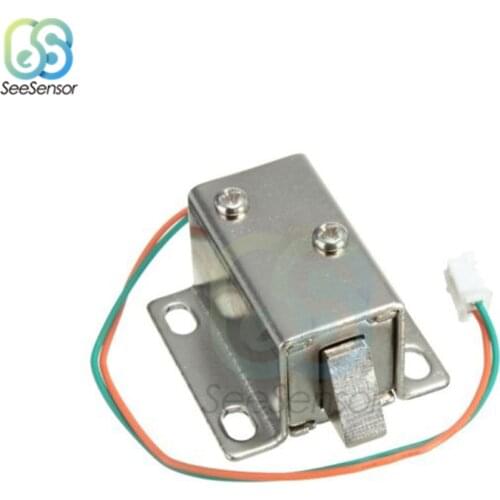 DC 12V 350mA Mini Electromagnetic Lock Storage Cabinets Electronic Lock Electric Bolt Lock Drawer File Cabinet Lock