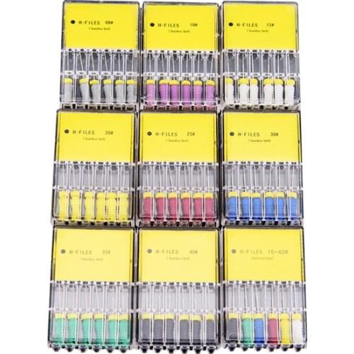 Endodontic K Files 21mm Stainless Steel Dental Hand Use Endodontic Instruments Dentist Tools Dental Root Canal Treatment Tools