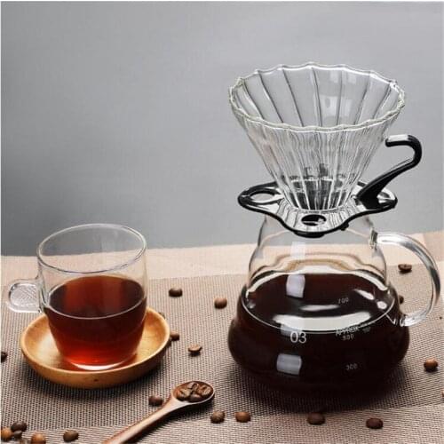 Coffee Pot ,350ml 600ml 800ml Glass Coffee Dripper, Insulated Handle To Keep Your Pour Over Coffee and Fresh Drip Kettle