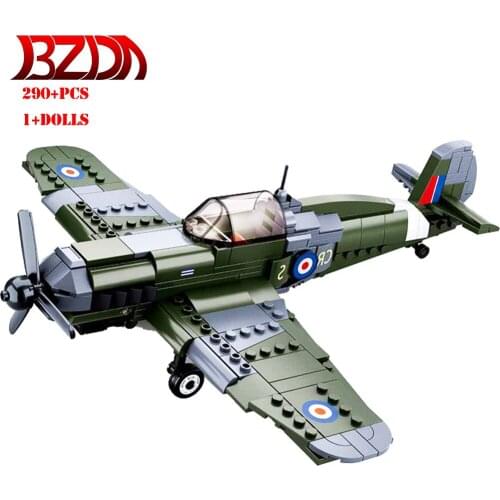 WW2 fighter model building Airplane Aircraft Soviet Plane Bomber Model Building Blocks Kids Toys For Boys Birthday Gift Moc
