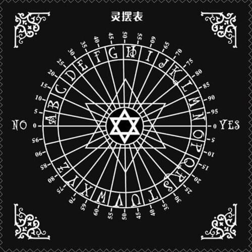 2021 New Tarot Tablecloth Divination Tarot Card Pad Pendulum Pentacle Runes Tarot Altar Table Cloth 30x30cm