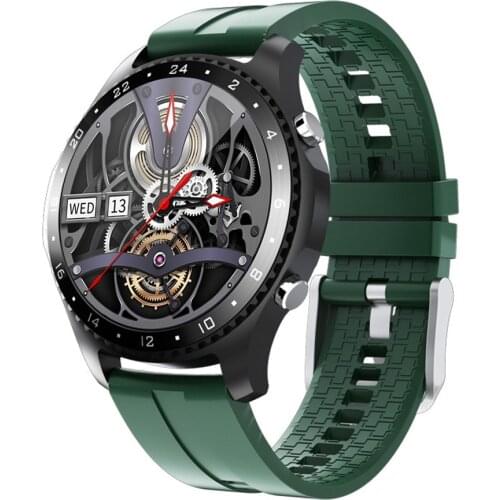 2021 new mens smart watch waterproof bluetooth call watch Rubber Strap clock Alloy case Fashion Wrist watch Relogio Masculino