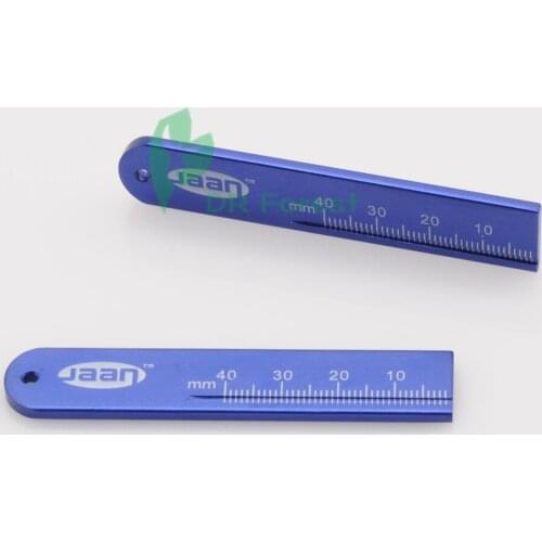 Dental Instruments Endo Rulers Span Measure Scale Endodontic ALUMINIUM 2Pcs