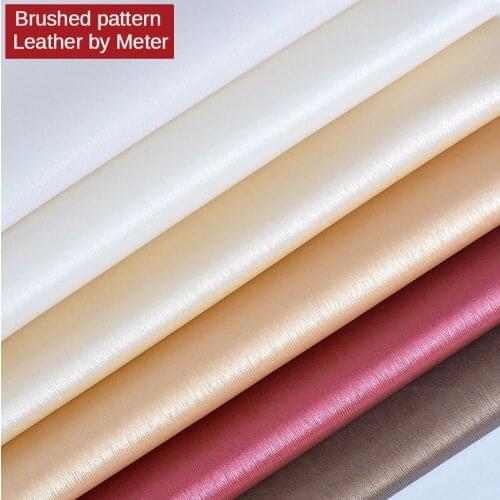 Faux Leather Fabric By The Meter Per for Furniture Sofa Cover Chair Background Wall Car Upholstery Bag Sewing Brushed Pattern Pu