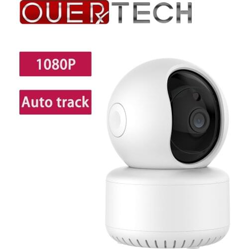 OUERTECH Automatic tracking & Two-way Audio 360 2MP WIFI Smart camera Security Camera for home with Card Slot