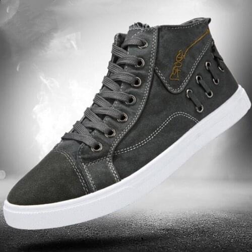 ZPXHSM Men Shoes Fashion Autumn Winter Men Snow Boots Footwear For Man New High Top Canvas Casual Shoes Men sneakers A379