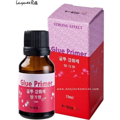 15ml/bottle Eyelash Glue Primer For Individual Fake Eyelashes Extension Application Strawberry Scent Free Shipping