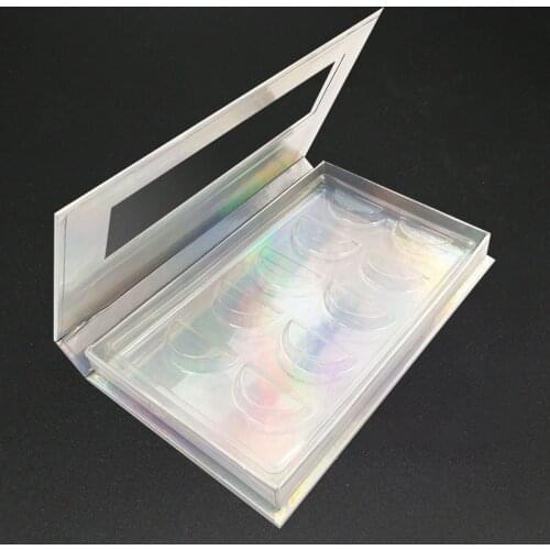 5 Pairs Custom Eyelash Packaging Box with Lash Tray Lash Box Customized Packaging Faux Mink Lashes Packing Empty Case Bulk