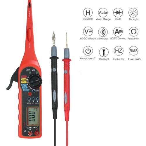 Auto Circuit Detector Power Circuit Probe Kit Car Electric Circuit Voltage Tester Multimeter Car Diagnostics Tool Multi-function