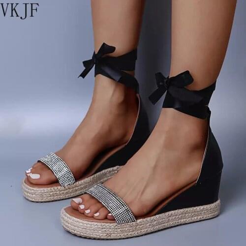 Women Shoes Sandals Summer Square Heel Round Toe Dress New Stylish Transparent Bling Fashion 2021 Sandals