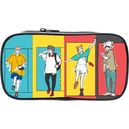 Jujutsu Kaisen Pencil Case Children School Supplies Pencil Case Cute Zipper Pencil Bag Pencil Box Stationery Storage Bag Gift
