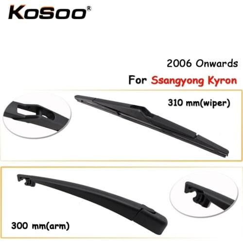 KOSOO Auto Rear Car Wiper Blade For Ssangyong Kyron,310mm 2006 Onwards Rear Window Windshield Wiper Blades Arm,Car Accessories