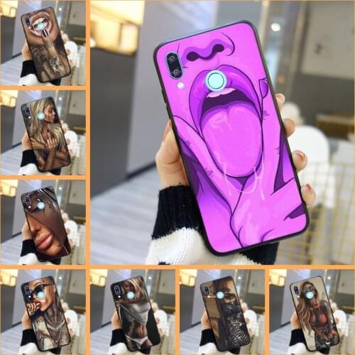 Black Girl Back Cover For Huawei Nova 2i 3 3I 3E 2 Lite Plus 4 4E 5 Phone Case Silicone For Huawei Nova Smart Lite 2017 Edge