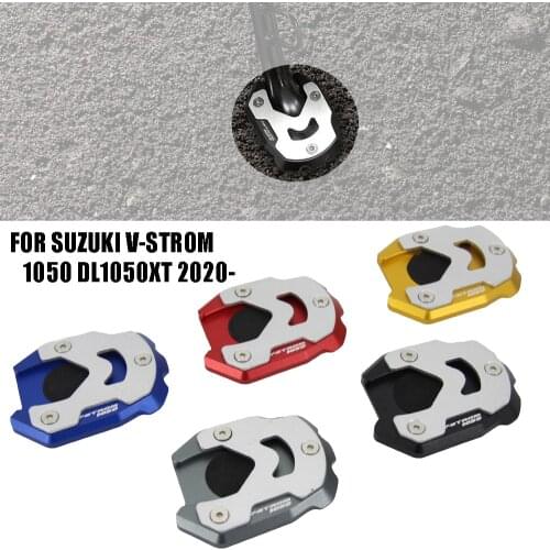 For SUZUKI DL1050 V-Strom DL1050XT VStrom 2020- Motorcycle Accessories Kickstand Sidestand Stand Extension Enlarger Pad CNC