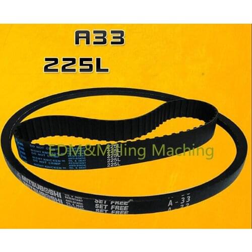 PC CNC Milling Machine Motor A33 Pulley Variable Speed Timing Belt Triangle Drive 225L Toothed Belt For Bridgeport Mill Tool