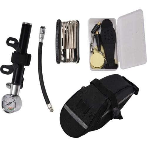 Bike Emergency Heavy Duty Tire Repair Kit Tubeless Tire Puncture Tyre Repair Plug Set Bicycle Tool Cycling Accessories MTB Gas C