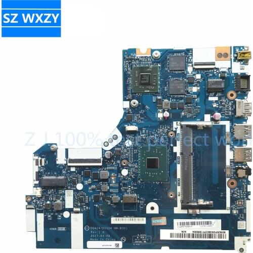 For LENOVO IDEAPAD 320-15IAP Laptop Motherboard FRU 5B20P20638 W/N3350 2G DG424/DG524 NM-B301 DDR3L MB 100% Tested Fast Ship