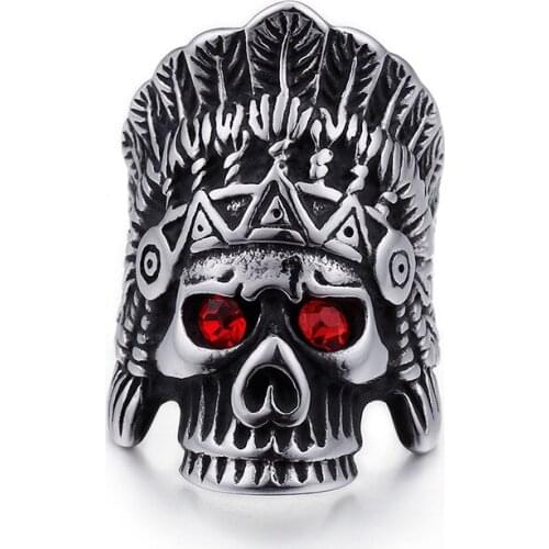 Europe and the United States trendy Eagle pattern titanium steel mens rings