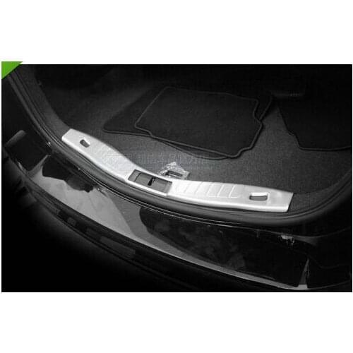 Stainless steel rear bumper cargo sill plate cover Guard for 2014 ford fusion