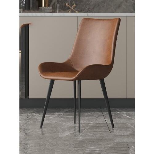 Dining Chair Living Room Make Up Chairs PU Leather Italian Luxury Dining Chairs Table Chaise For Home Decro