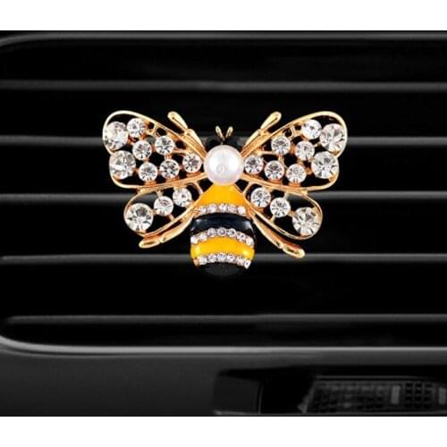 Bees Style car air freshener perfume bottle diffuser in the car auto Air conditioner outlet vent air Perfume clip