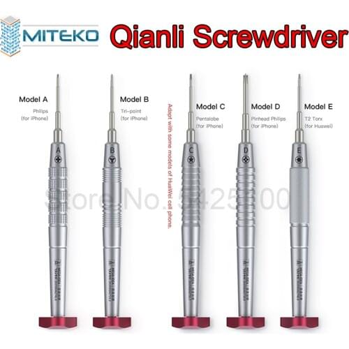 Qianli Screwdriver 2D iFlying Tri-Point, Pentalobe, Pinhead Philips, T2 Torx For Mobile Phone Repair Tools Kit