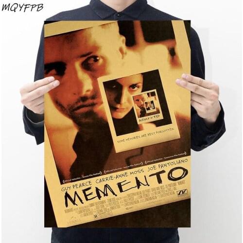 Movie Memento Kraft Paper Poster Home Room Wall Decoration Painting 50.5x35cm