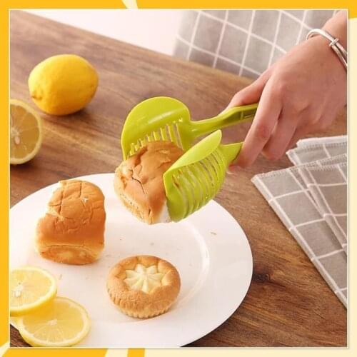 Handheld Kitchenware Tomato Slicer Bread Clip Fruit and Vegetable Cut Potato Apple Creative Gadget Kitchen Accessories