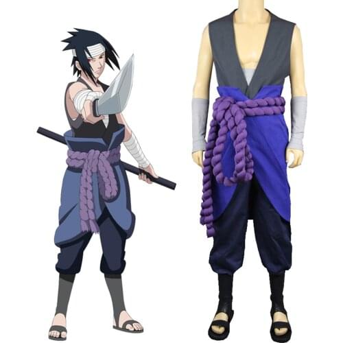 Shippuden Uchiha Sasuke Hebi Organization Cosplay Costume