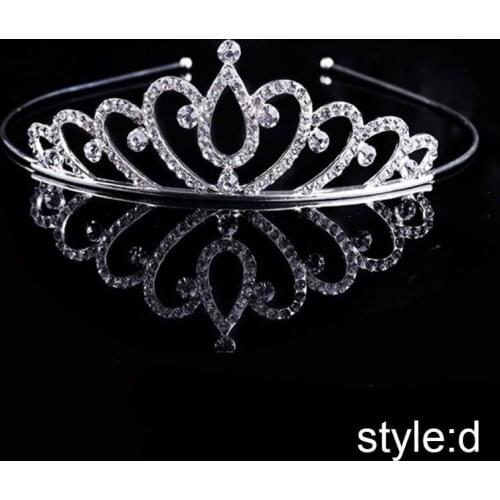 Princess Crystal Tiaras and Crowns Headband Kid Girls Love Bridal Prom Crown Wedding Party Accessiories Hair fashion Jewelry
