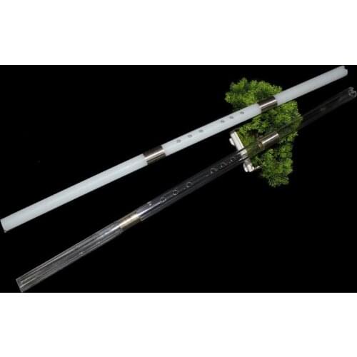 Three section acrylic fake fade crystal dong xiao flute transparent non-bamboo Chinese vertical flute 1pc