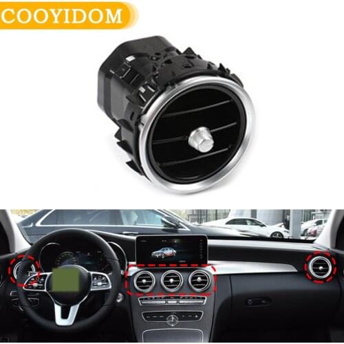 1Pcs Car Front Dashboard Central Air Conditioner AC Vent Grille Complete Assembly For Mercedes Benz GLC C Class W205 W253