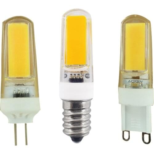 10pc New Arrived Bulb G4 G9 E14 2609 COB LED Lamp AC 200V 240V 360 Degree Replace Halogen Crytal Chandelier LED Light Lamps