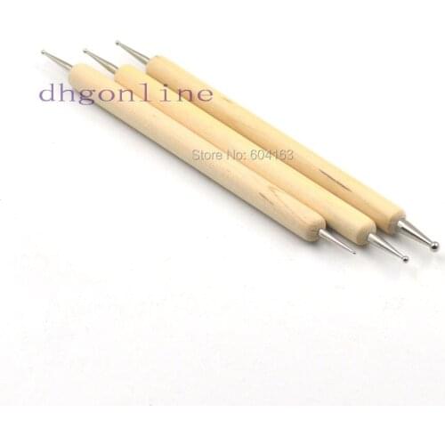 2 Sets Balls Styluses Embossing Clay Carve splicing Leather Tools Pro Modeling Spoon