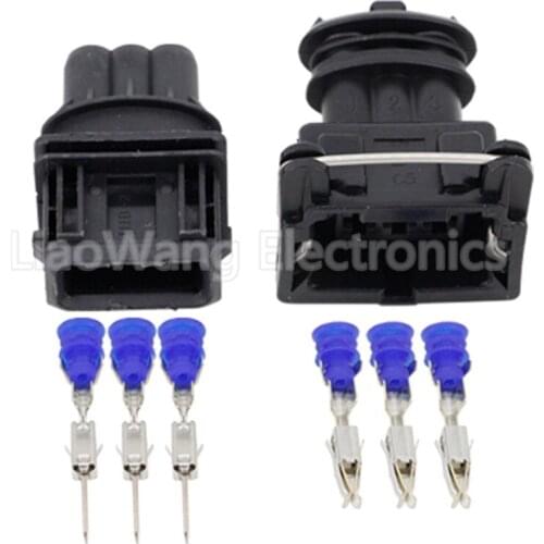 5sets 3 Pin Male and Female Automotive connector plug with Terminal DJ7035Y-3.5-11/21 3P