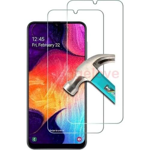 50pcs Premium Tempered Glass Film Transparent Anti-shatter Screen Protector for Samsung A70 A9 Pro A90 A80 A60