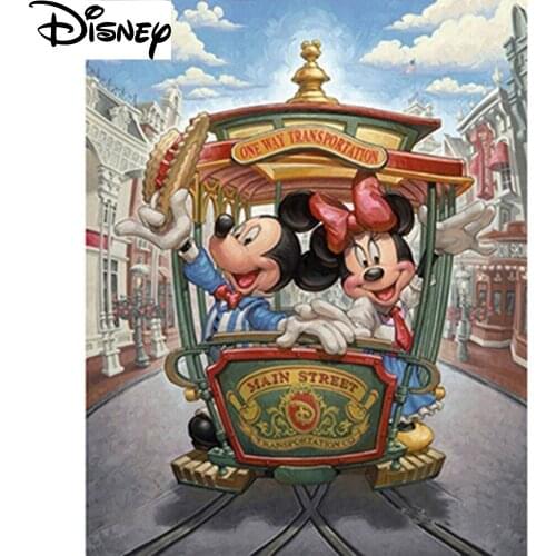 5D DIY Disney Mickey Minnie Cartoon Diamond Painting Embroidery Mickey Mouse Poster Art Mosaic Picture Garden Home Decoration