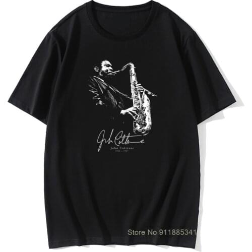 American Jazz Saxophonist And Composer Sax Music John Coltrane T Shirt 100% Cotton Graphic Cotton Tee Shirt