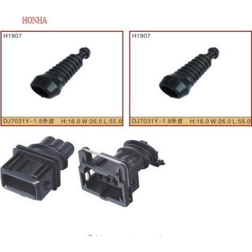 Free shipping 20 pcs 3 Pin AMP Auto Power Timer Stecker Restrictor Sensor connector 282191-1/282729-1 1-962581-1 with rubber