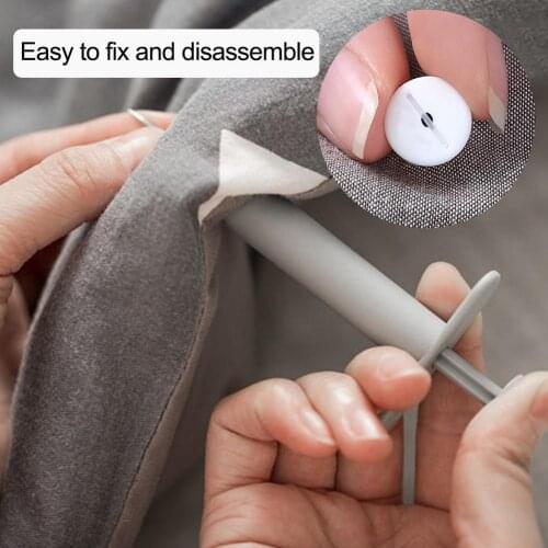 Needle-Free Silicone Quilt Clip Bed Sheet Clips Comforter Grippers Portable Blankets Fastener Clips Bed Duvet Holders Fixator