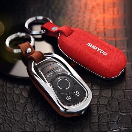 Genuine Leather Galvanized Alloy Car Key Case Cover For Buick Opel VAUXHALL Astra Corsa Antara Meriva Insignia For VAUXHALL OPEL