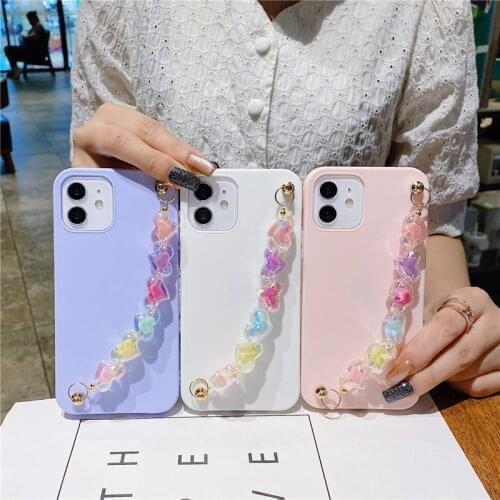 Fashion Jelly Wristband Soft Phone Case For Huawei Y7 2019 Cover Y6 Y5 Y9A Y7A P Smart 2019 For Huawei P40 Lite P30 Pro P20