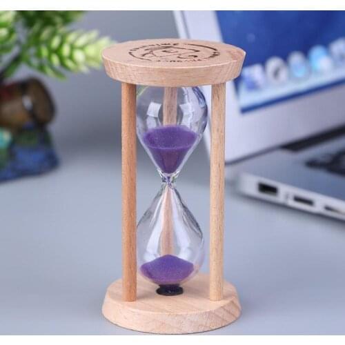 Wooden Hourglass Sand Clock 3 Minutes Hourglass Sandglass Kids Toothbrush Timer Time Counter Children Gift Home Decoration