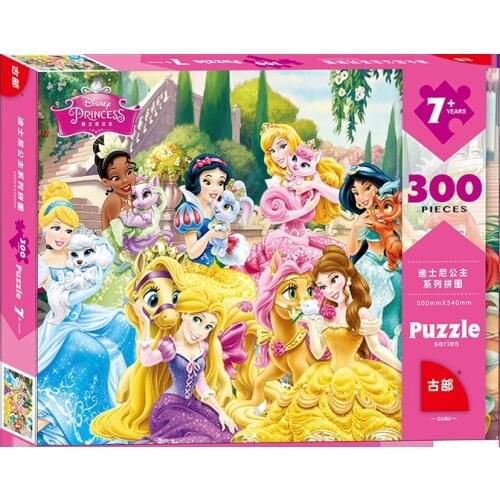 Disney Children Cartoon Puzzles 2021 New Children 300 Pieces Children Toys Paper Puzzles For 6-8 Years Old Kid