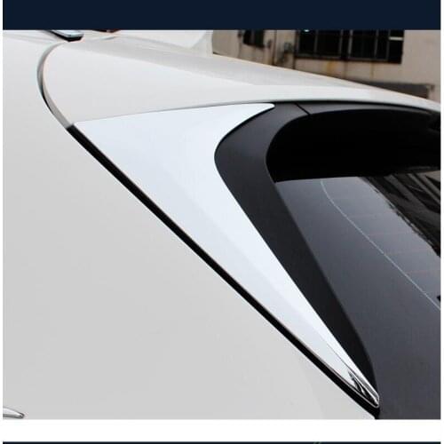 For 2017 2018 2019 Mazda CX 5 CX- 5 KF Accessories ABS Rear Tail Window Spoiler Triangle Molding Cover Kit Trim 2 Pcs