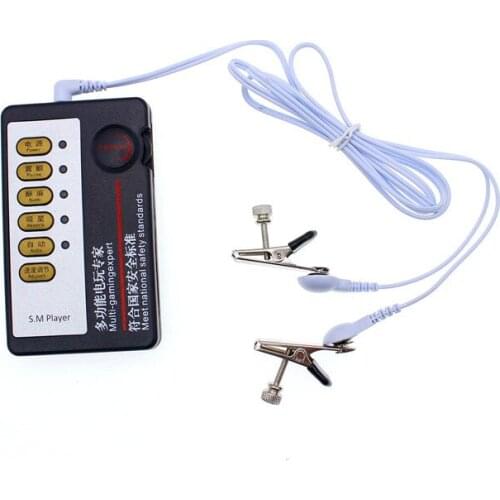 Electro Shock Clitoris Clamp Vagina Clitoral Stimulator Metal Electric Labia Clip BDSM Adult Games G-spot Stimulator Sex