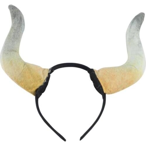 Kids Adults Big Devil Horn Headband Cosplay Headwear Stage Performance Dress Up Props Carnival Party Christmas