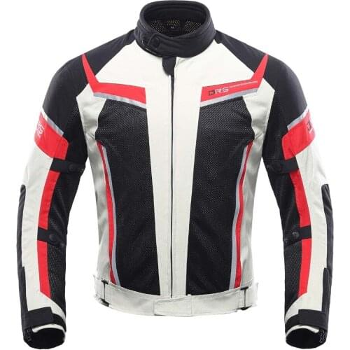 DUHAN Motorcycle Jacket Summer Breathable Mens Motocross Off-Road Jacket Mesh Moto Racing Jacket Motorcycle Protective Clothing