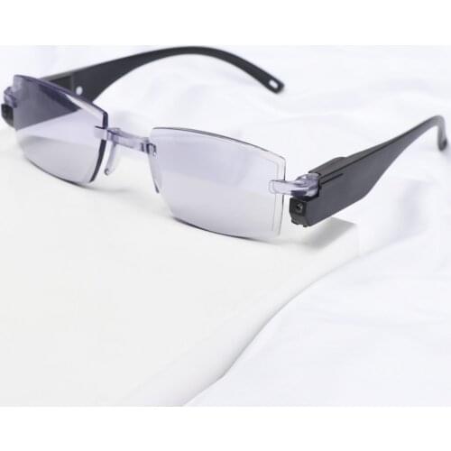 Multifocal Anti Blue Light Reading Glasses Magnetic Therapy LED Light Glasses Intelligent Zoom Magnifier Presbyopic Glasses